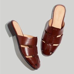 Madewell Brown Leather Mules